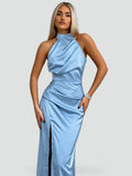 Bella Novelle avondjurk in Blauw