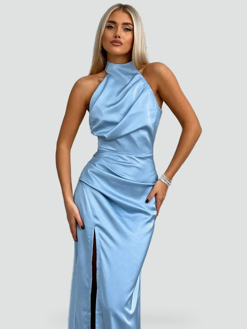 Bella Novelle avondjurk in Blauw