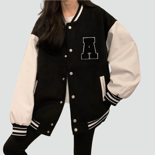 Bella Novelle baseballjack in Zwart