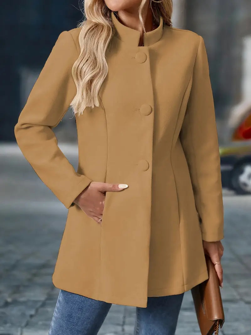 Bella Novelle lange blazer met opstaande kraag, productfoto