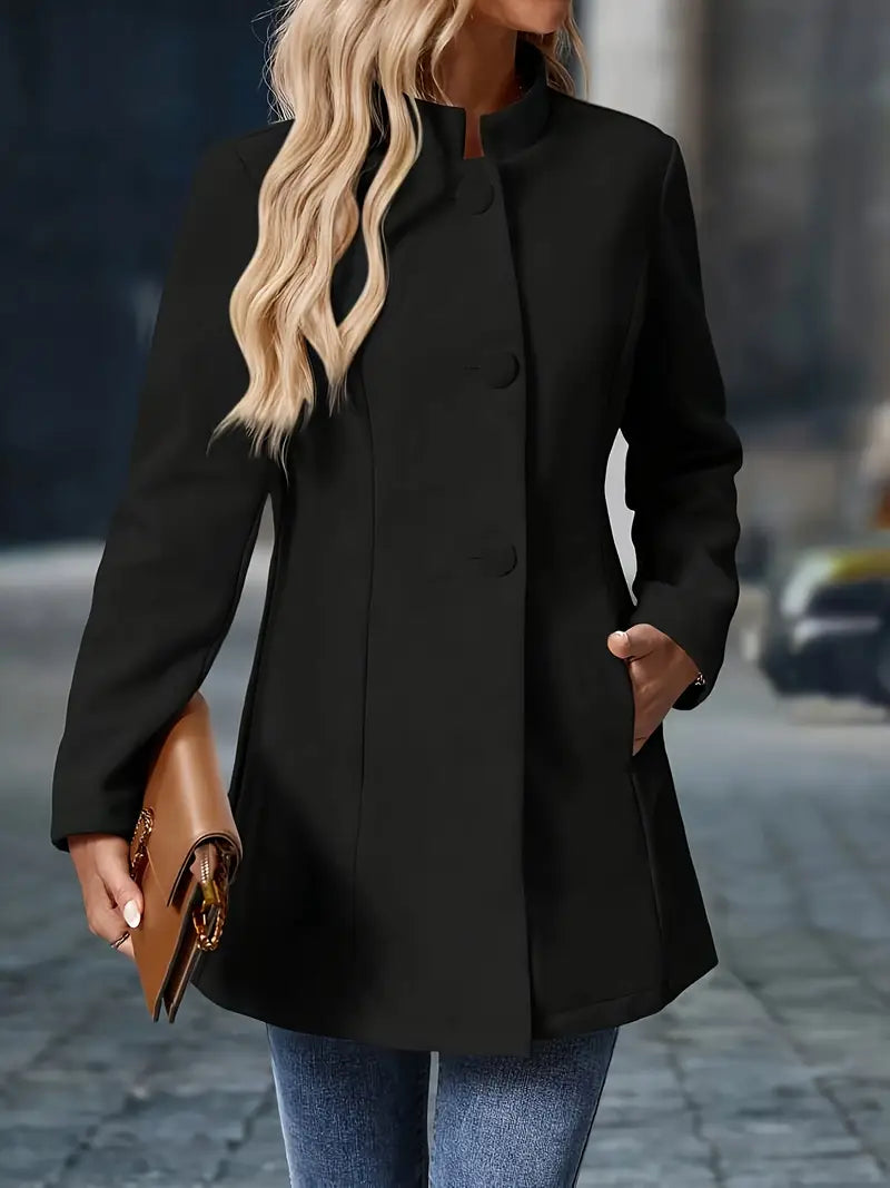Bella Novelle lange blazer met opstaande kraag, productfoto
