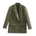Bella Novelle damesblazer met dubbele knooprij, staande pose