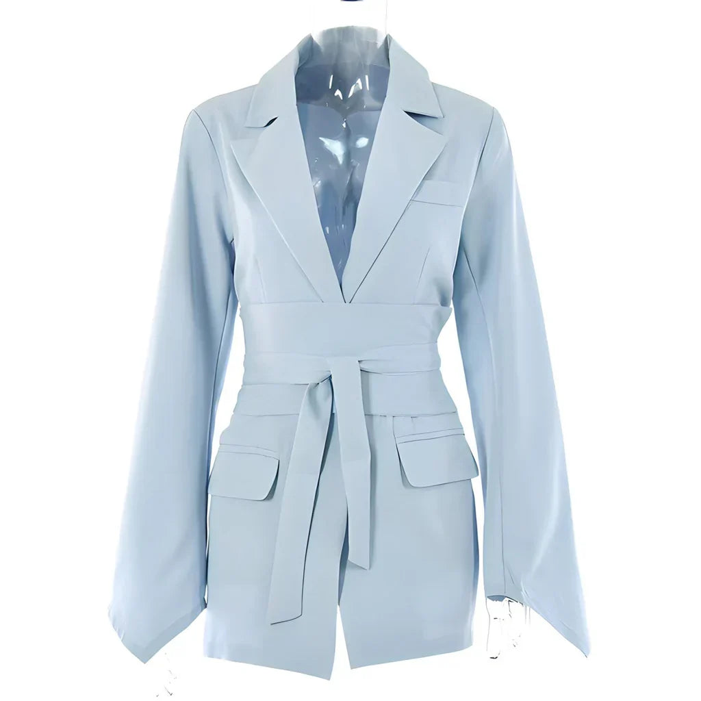 Bella Novelle blazer met riem, productfoto van de bindriem