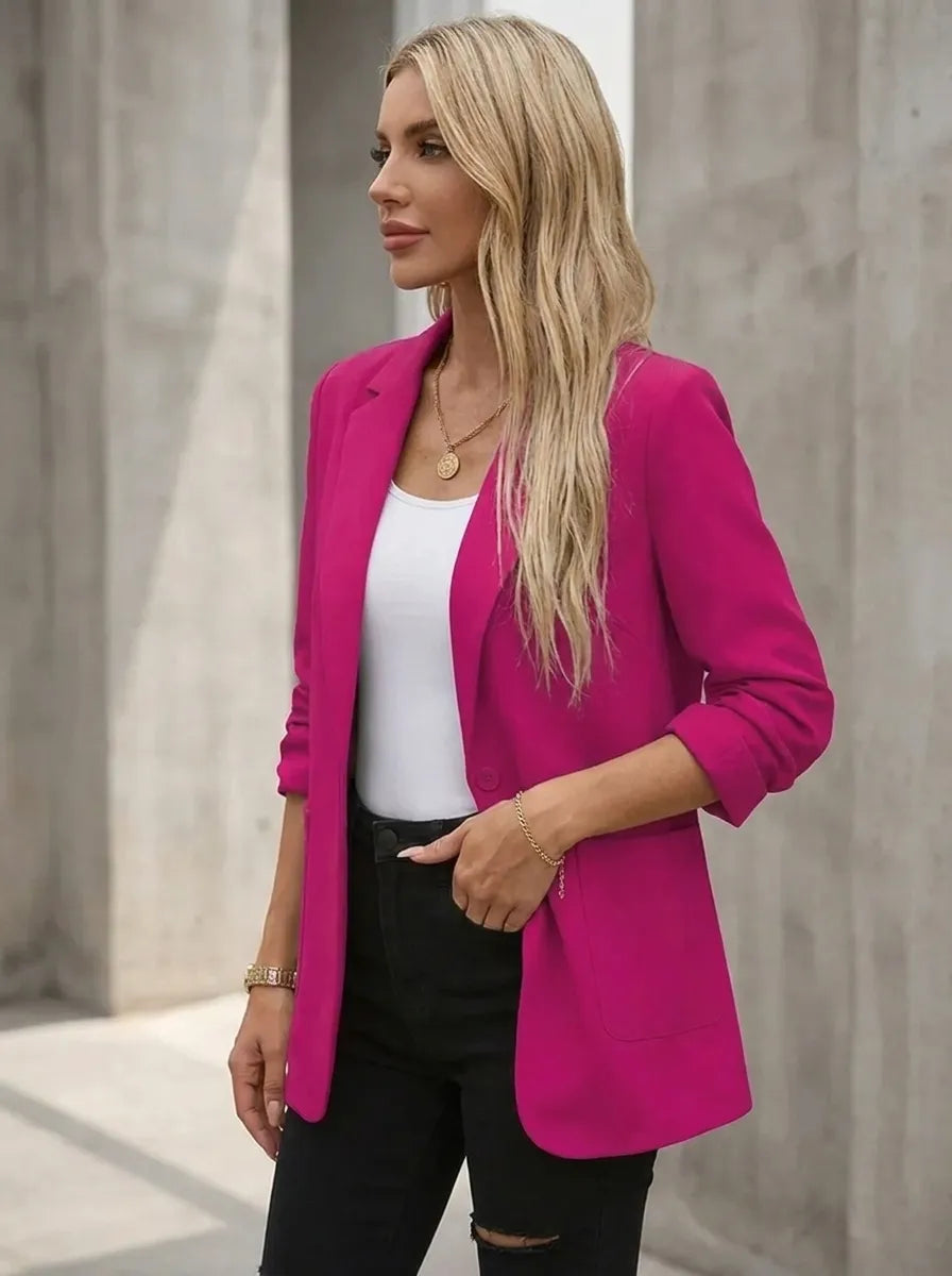 Bella Novelle open blazer met driekwart mouwen, productfoto