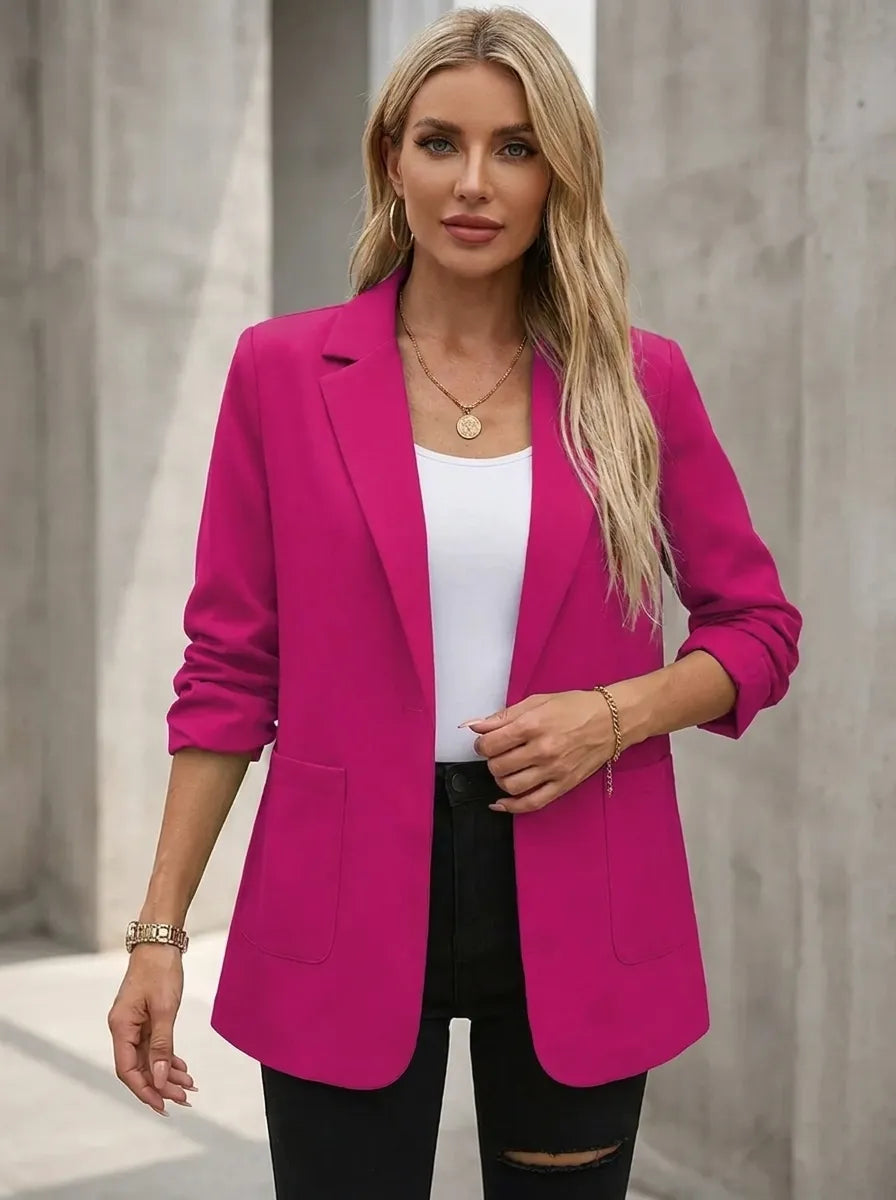 Bella Novelle open blazer met driekwart mouwen, productfoto