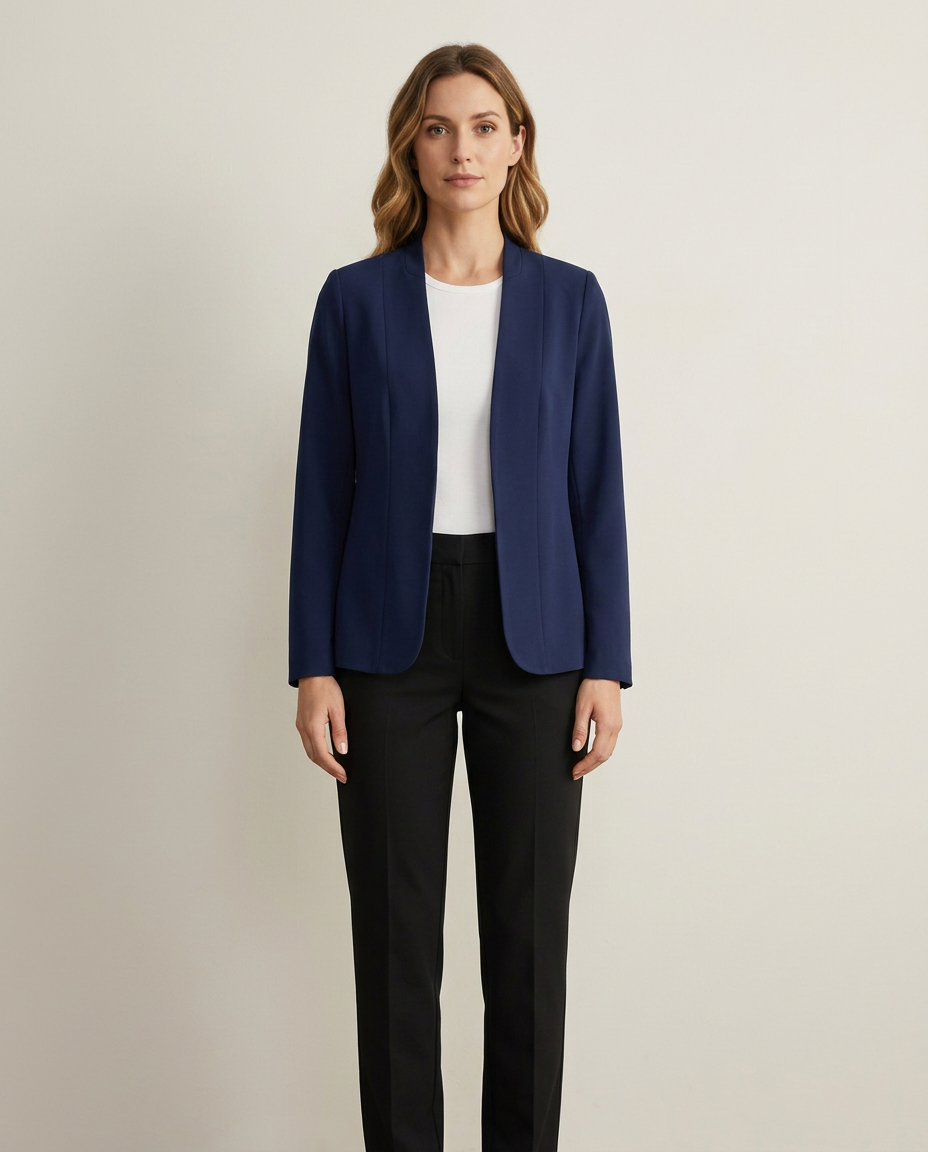 Bella Novelle open blazer in marineblauw