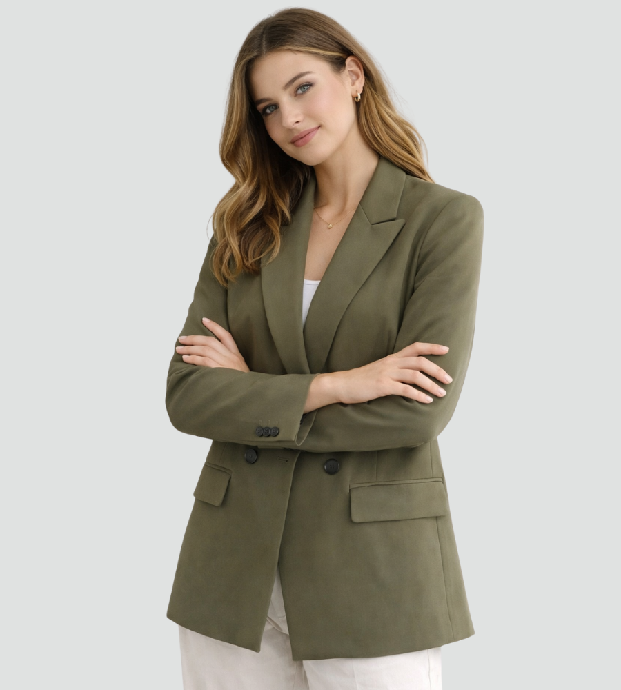 Bella Novelle blazer in Olijfgroen