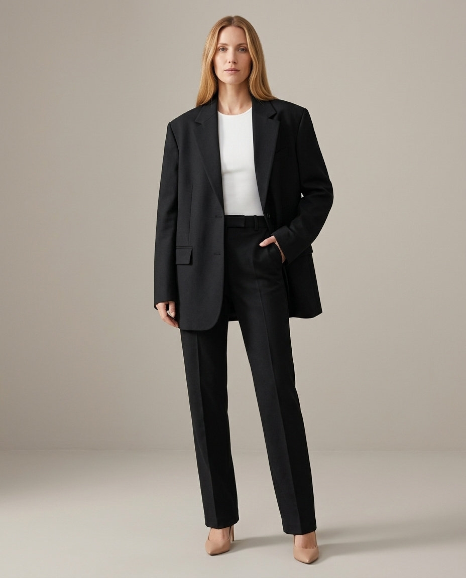 Bella Novelle oversized blazer, staand
