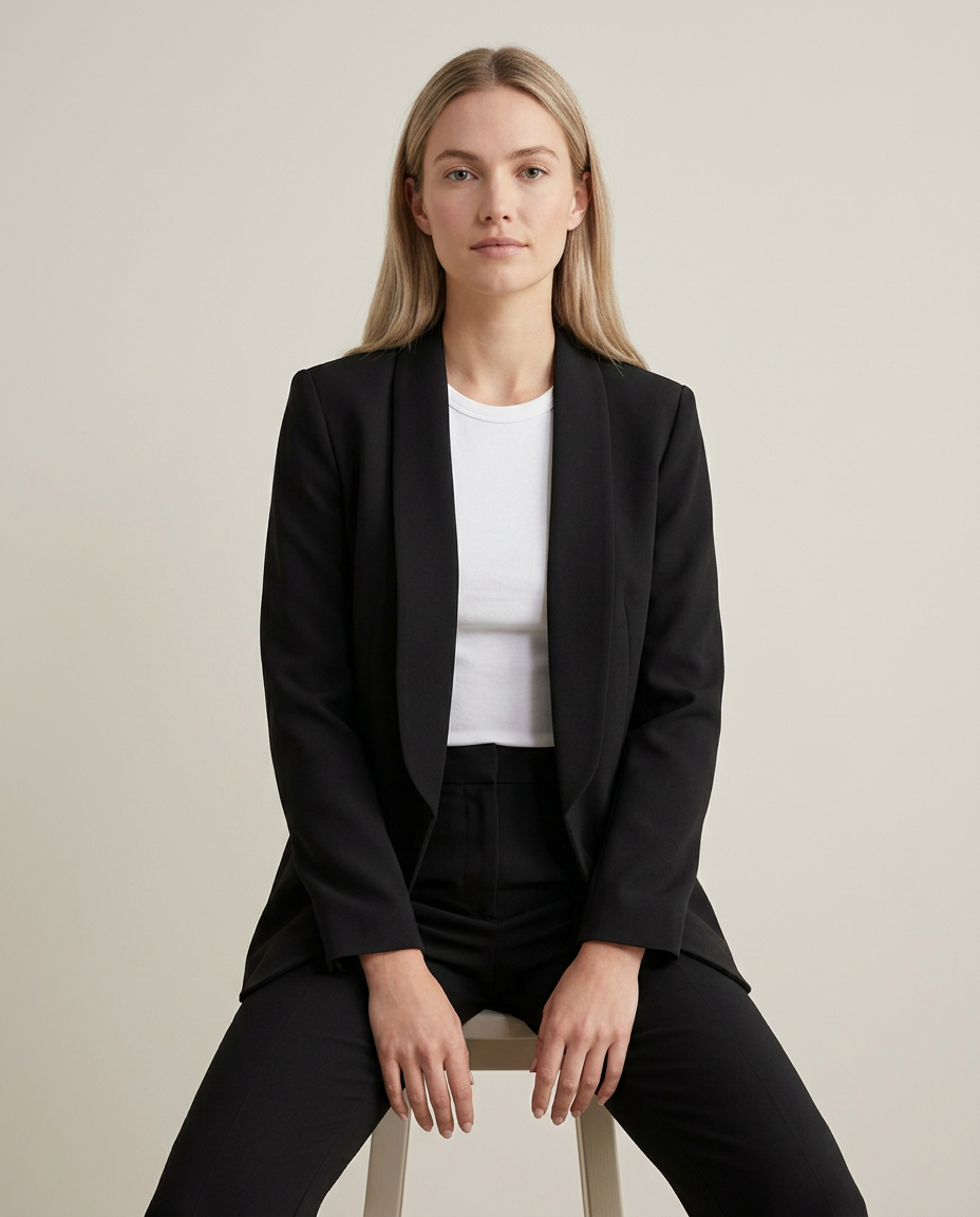 Bella Novelle slim-fit blazer, zittend