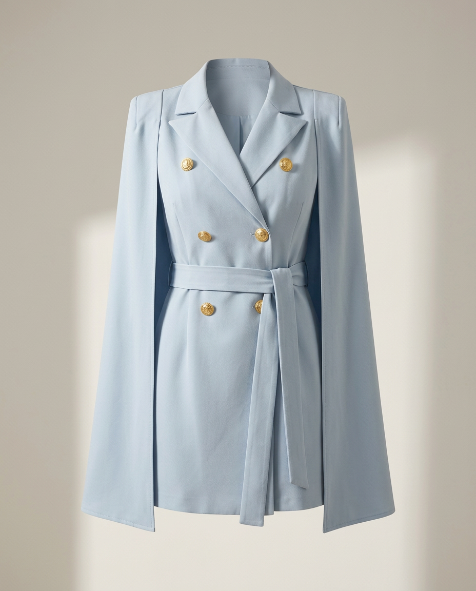 Bella Novelle blazerjurk met cape, productfoto
