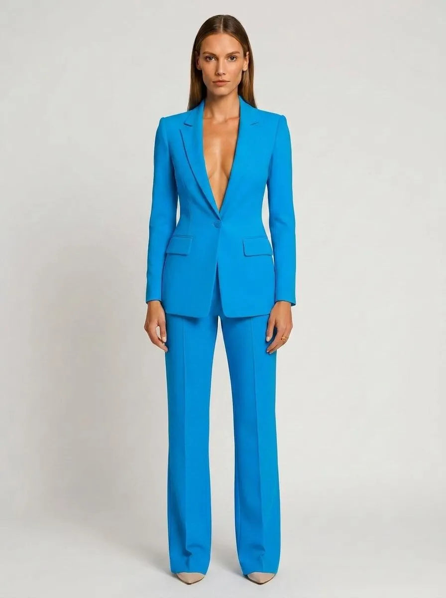 Bella Novelle Blazerpak Getailleerd in blauw