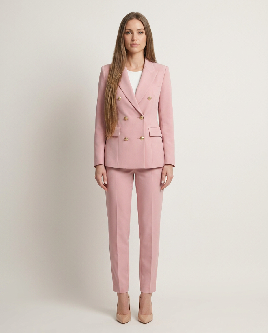 Bella Novelle blazerset in roze