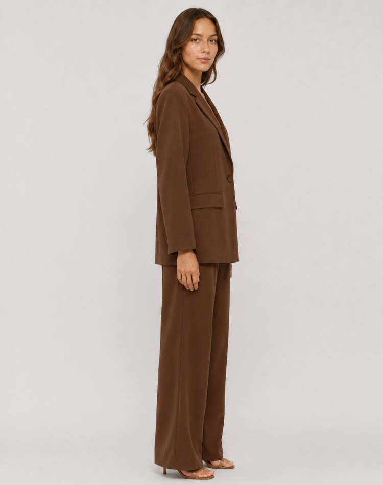 Bella Novelle damesblazerset met wijde pantalon, productfoto