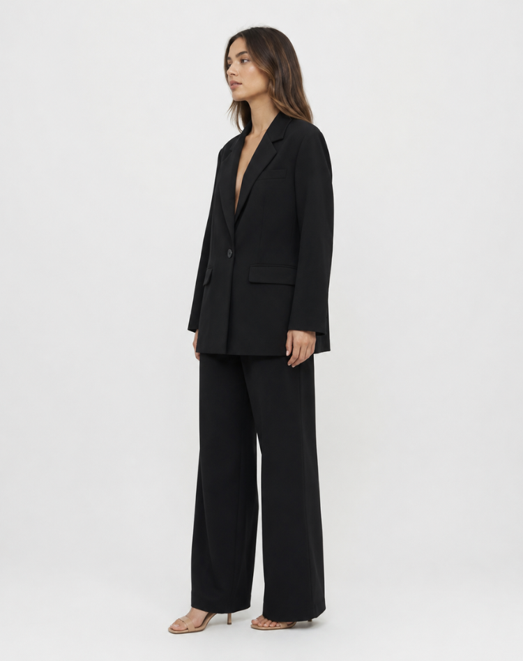 Bella Novelle damesblazerset met wijde pantalon, productfoto