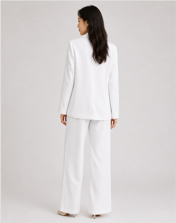 Bella Novelle damesblazerset met wijde pantalon, productfoto