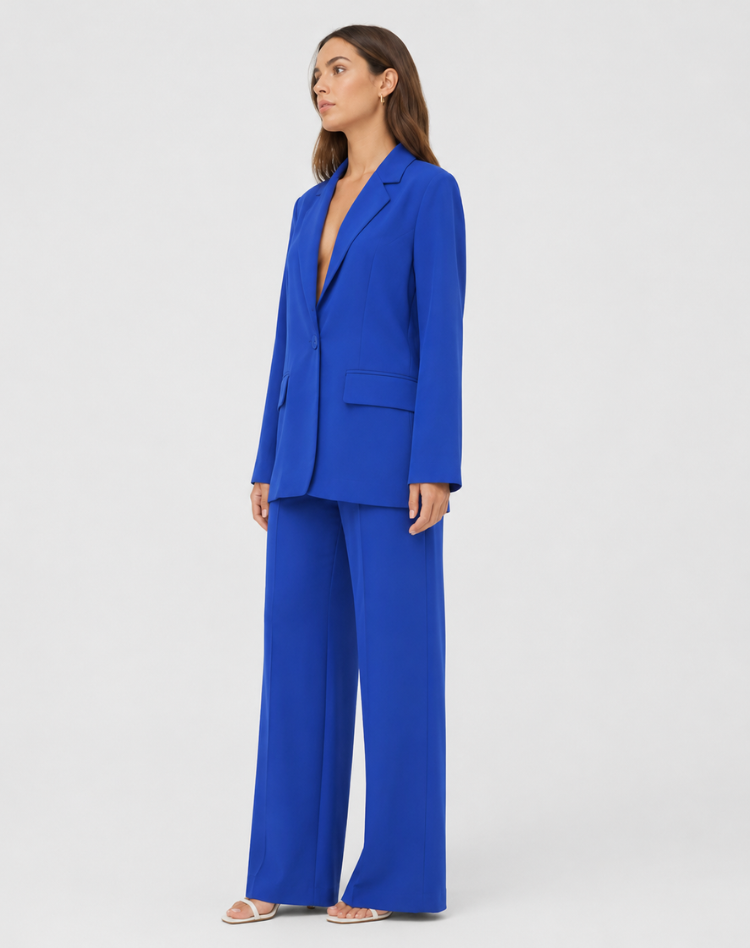 Bella Novelle damesblazerset met wijde pantalon, productfoto