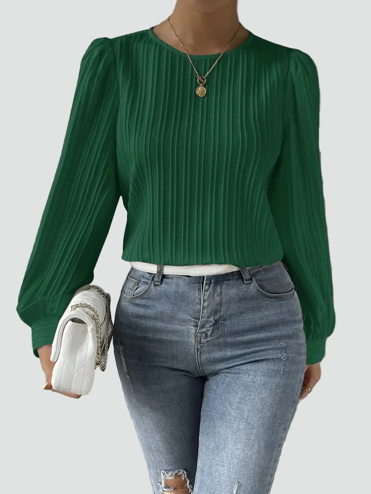 Bella Novelle blouse in Groen
