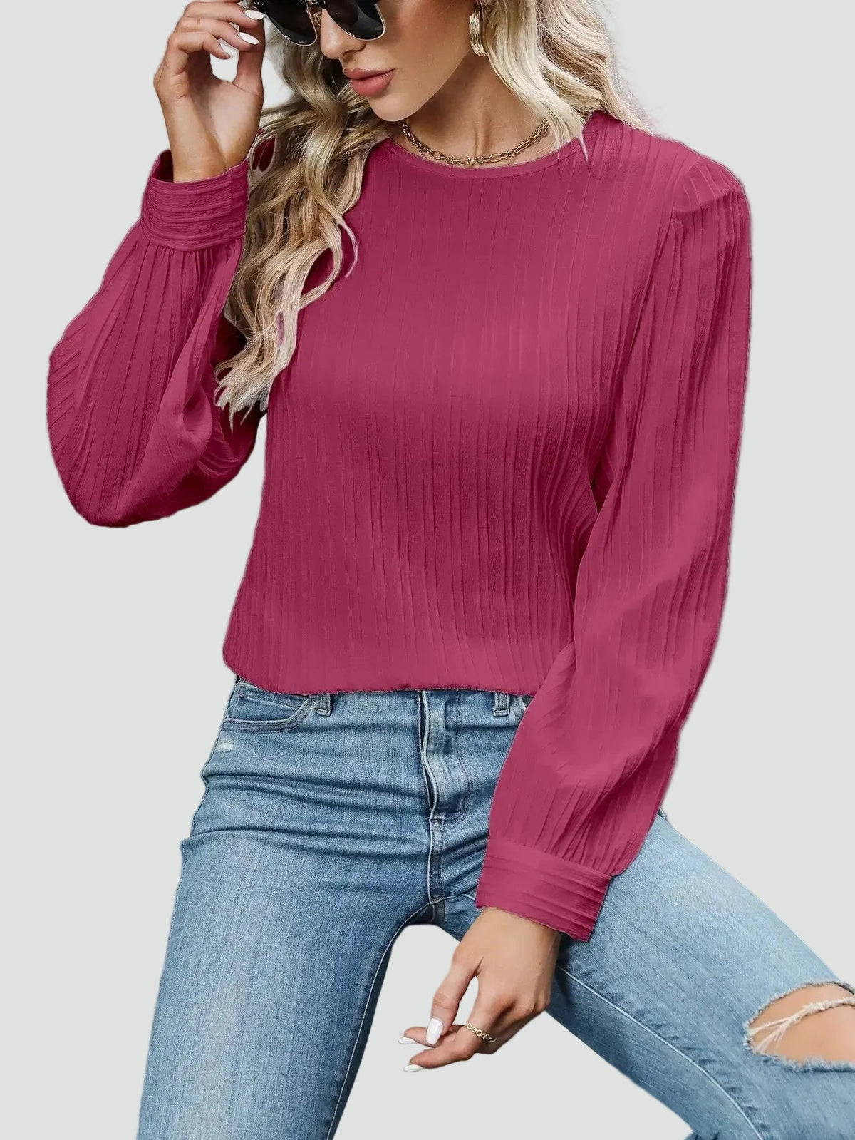 Bella Novelle blouse in Roze