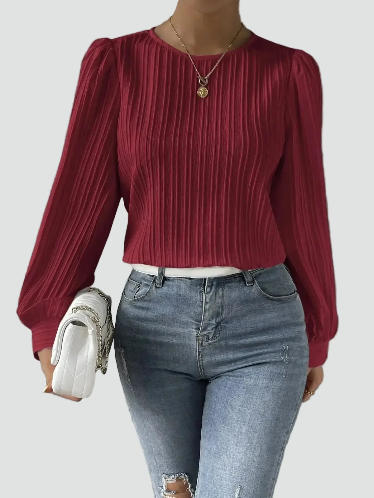 Bella Novelle blouse in Rood