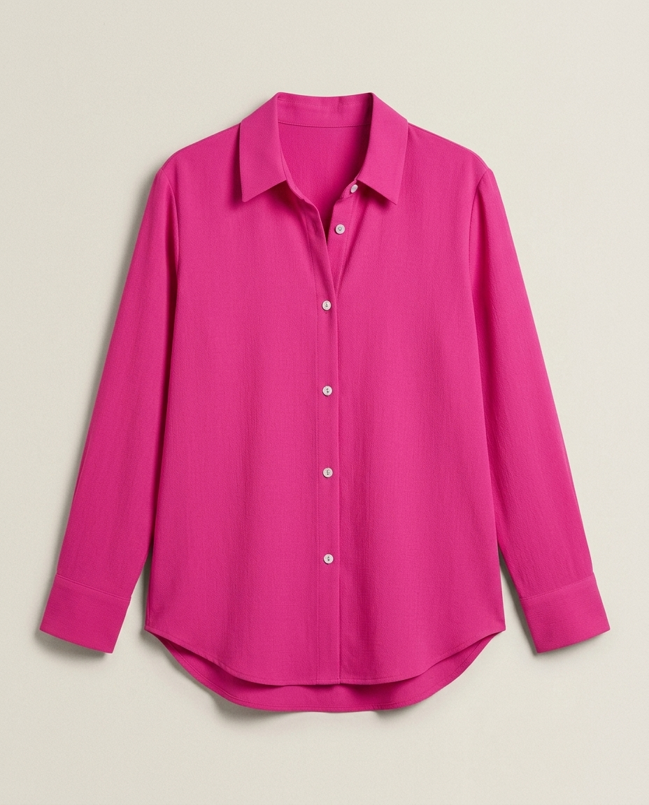 Klassieke blouse fuchsia - productfoto