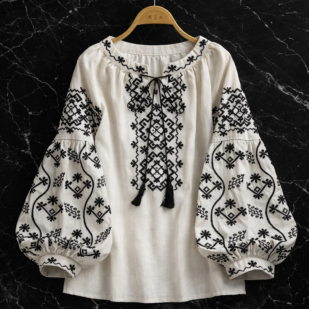 Bella Novelle linnen blouse dames, productfoto