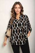 Bella Novelle blouse met print dames, productfoto