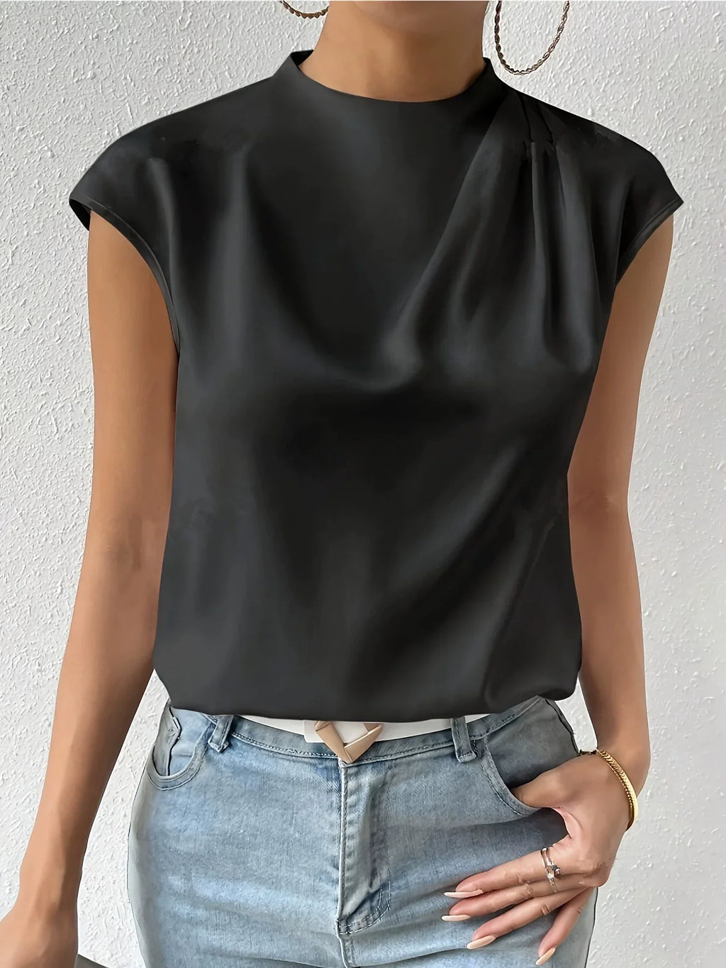 Bella Novelle blouse in Zwart