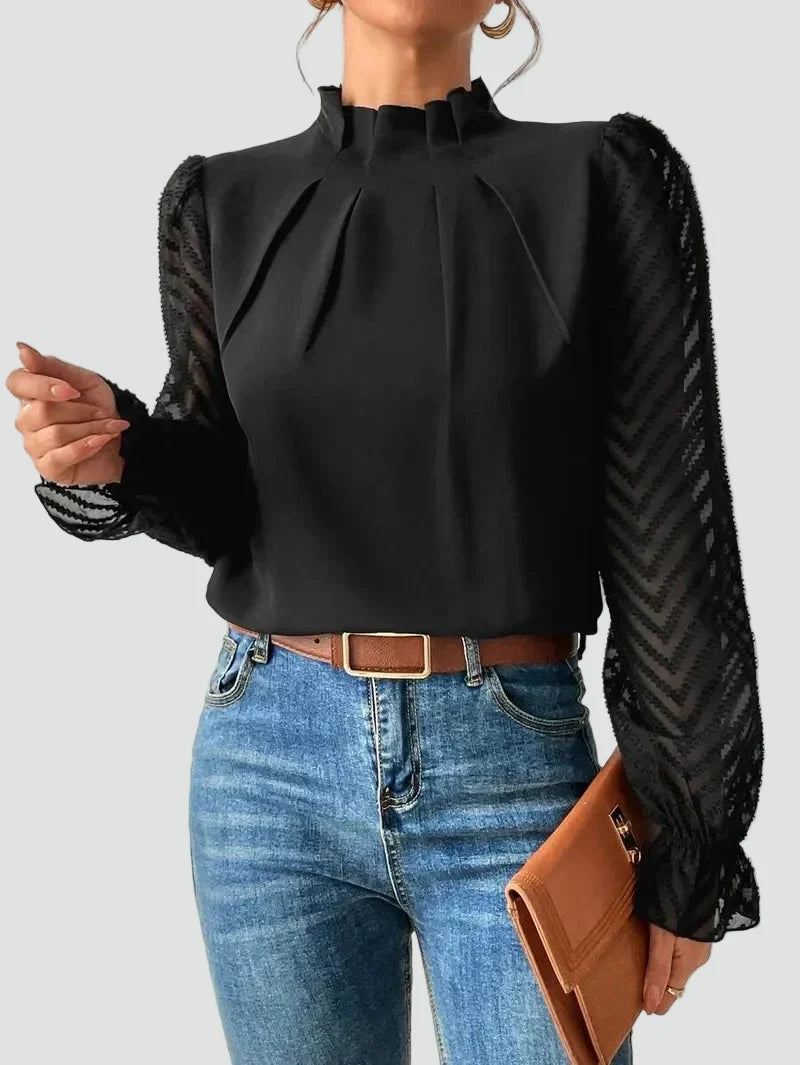 Bella Novelle blouse in Zwart