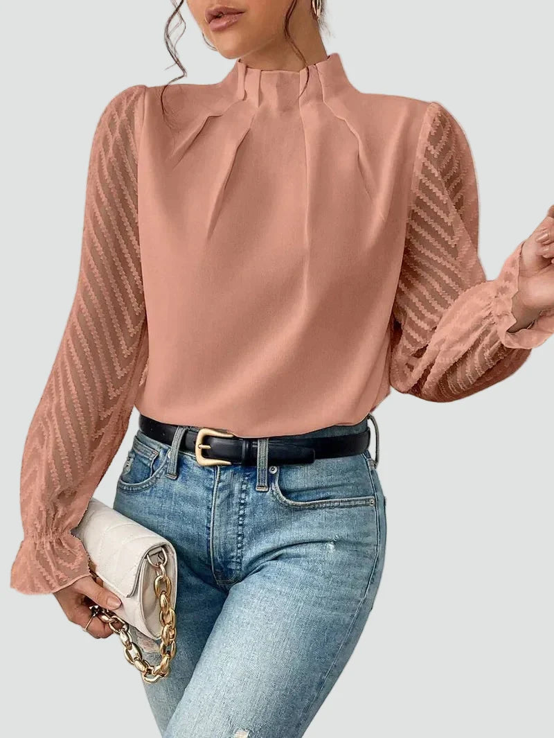 Bella Novelle blouse in Perzik