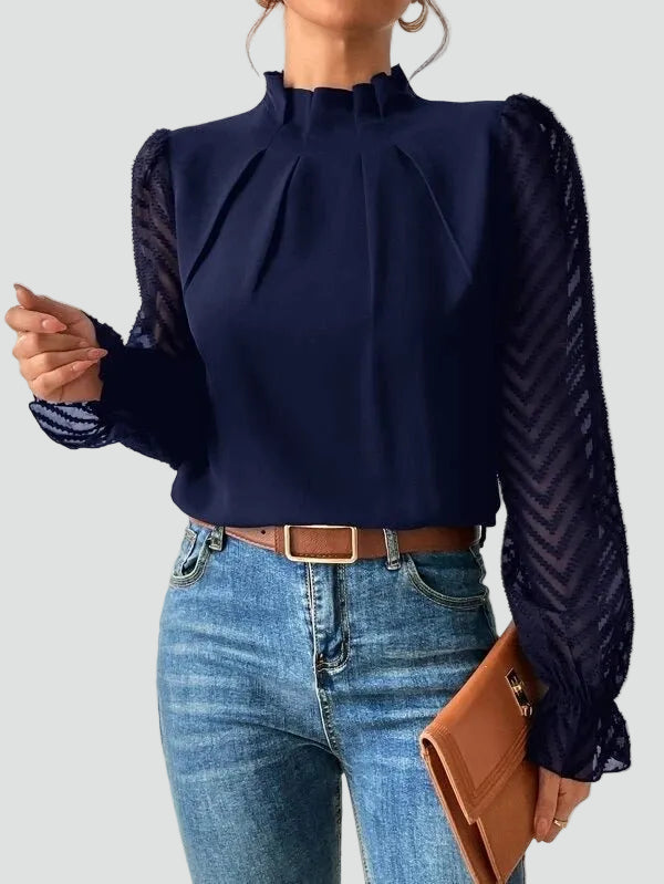 Bella Novelle blouse in Donkerblauw