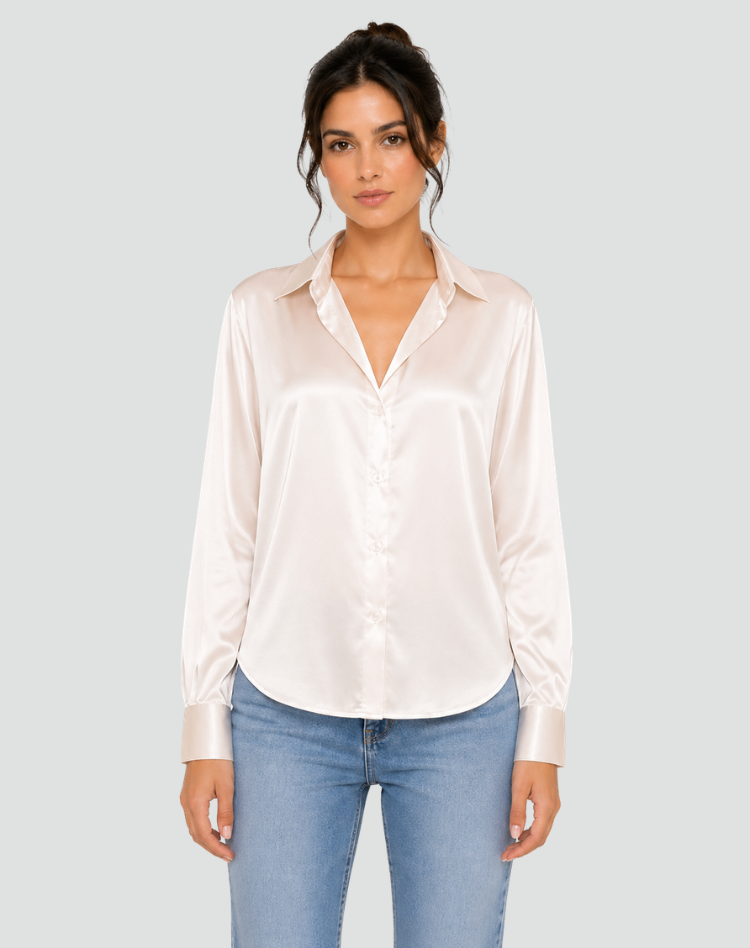 Bella Novelle blouse in Beige