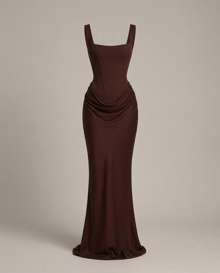 Bella Novelle bodycon maxi-jurk, productfoto