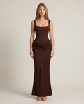 Bella Novelle bodycon maxi-jurk, vooraanzicht
