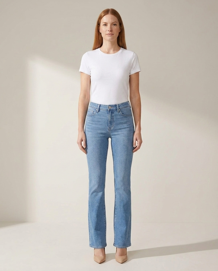 Bella Novelle bootcut jeans in lichtblauw