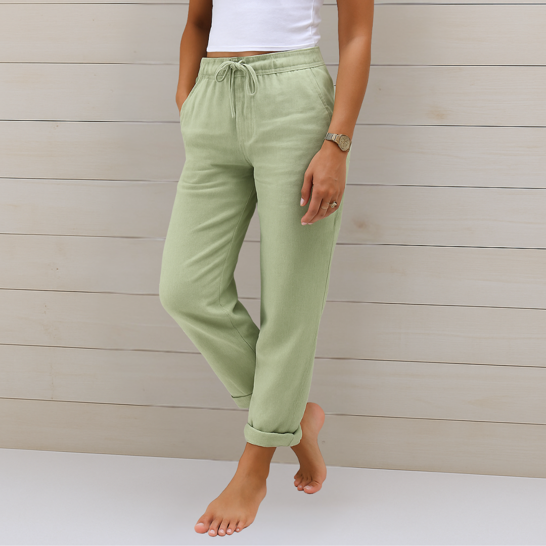 Bella Novelle broek met trekkoord dames, productfoto 3