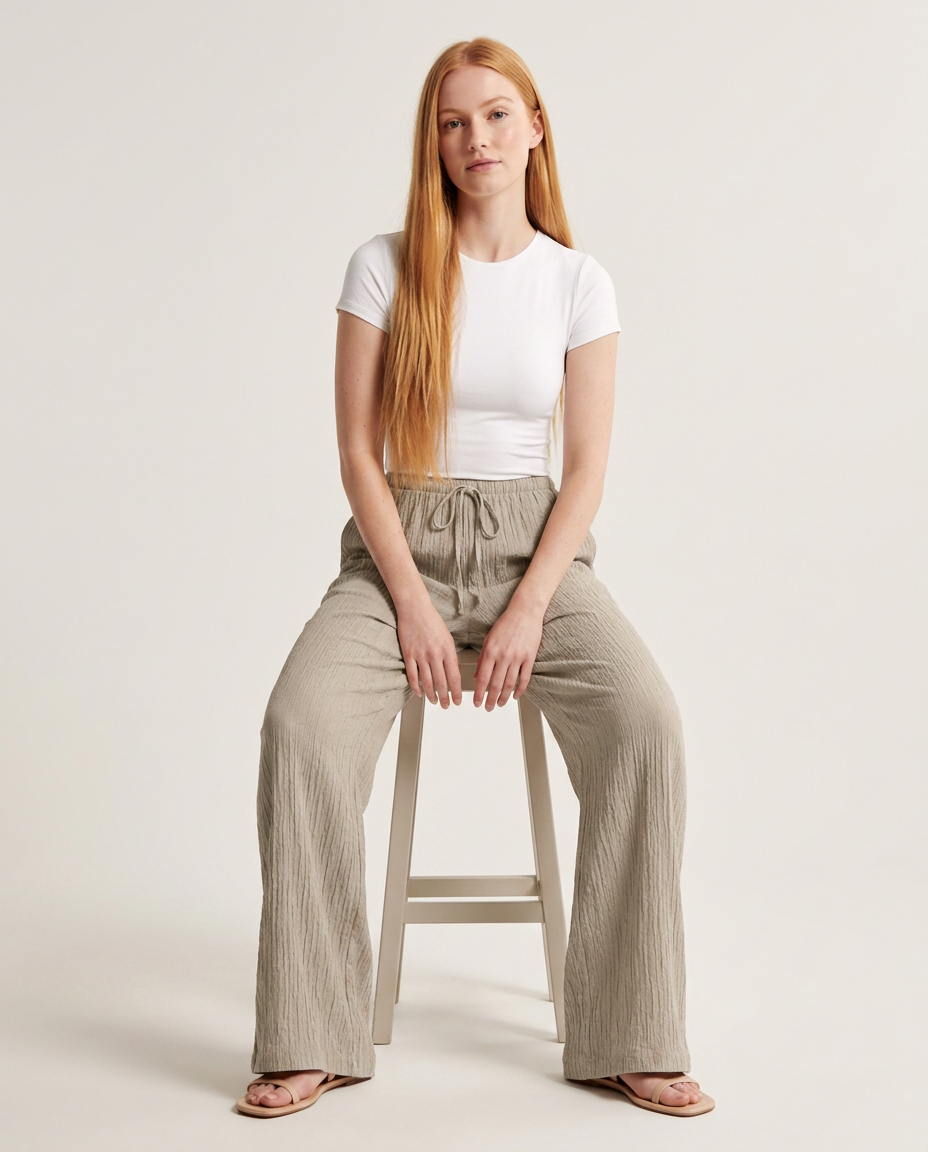 Bella Novelle wijde broek, zittend