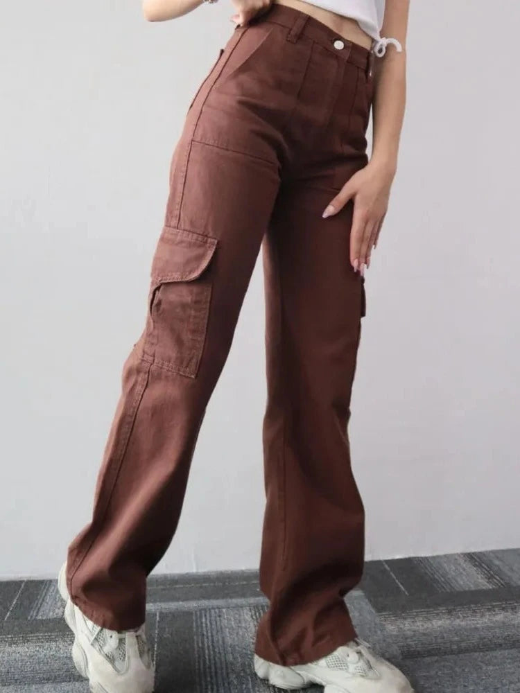 Bella Novelle cargo jeans voor dames, achteraanzicht