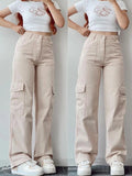 Bella Novelle cargo jeans voor dames, vooraanzicht