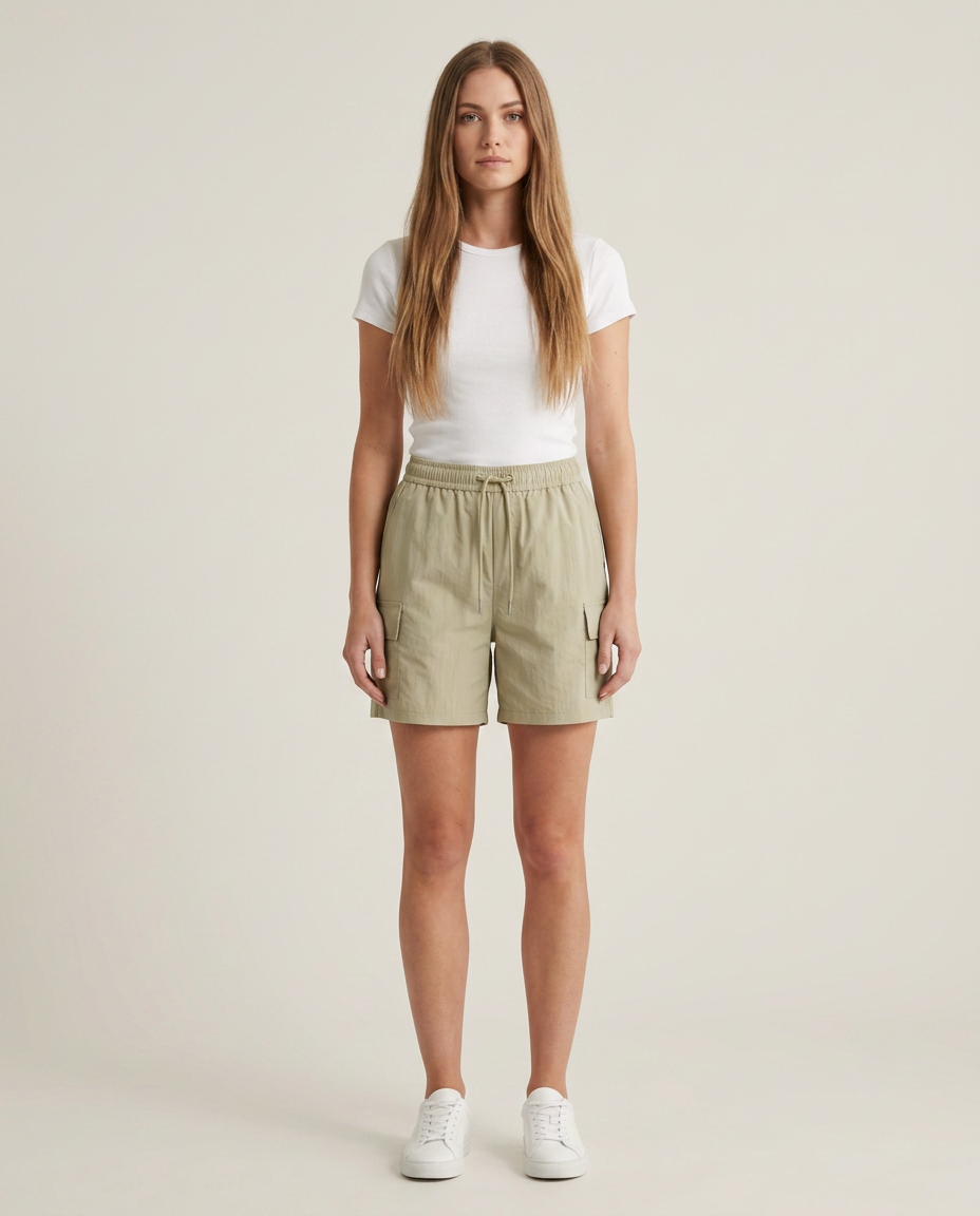 Bella Novelle cargo-short in khaki