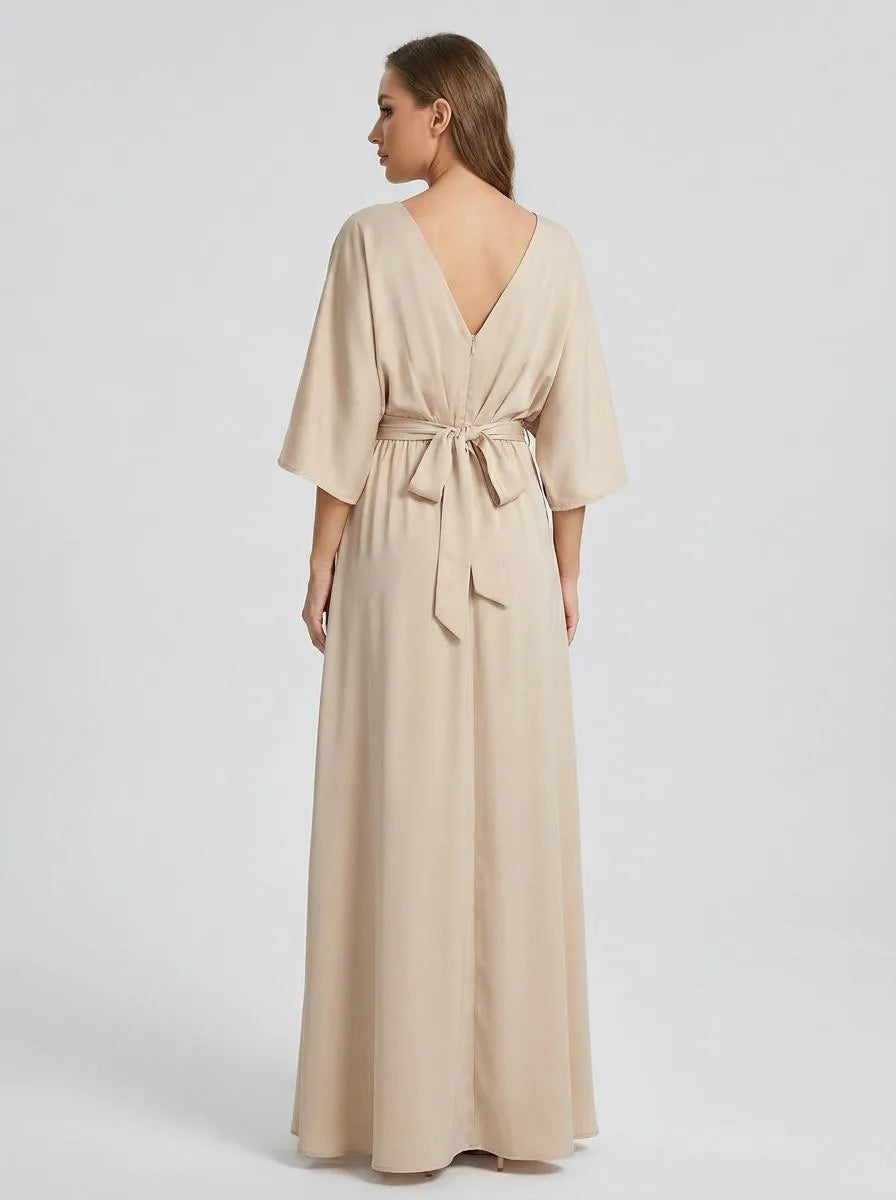 Bella Novelle gala maxi jurk, achteraanzicht