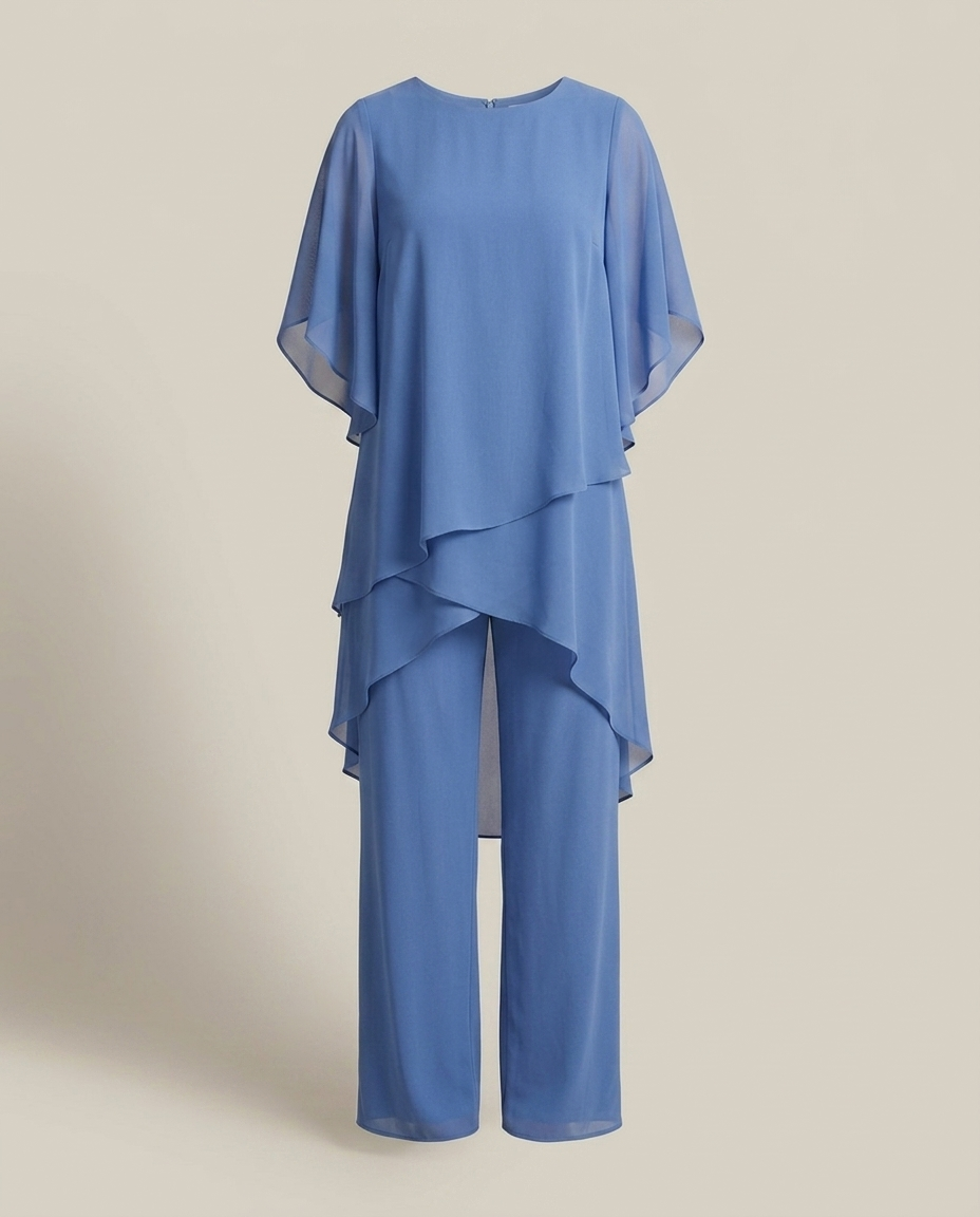 Bella Novelle gelaagde kledingset in blauw, productfoto