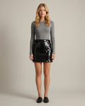 Bella Novelle mini rok pailletten, vooraanzicht