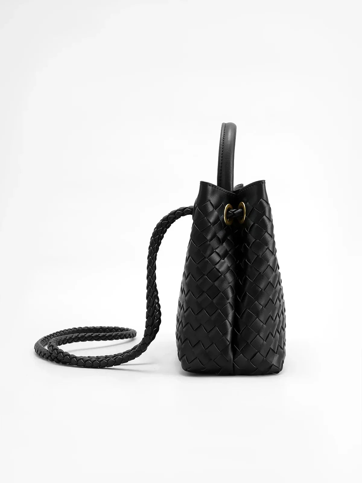 Bella Novelle gevlochten handtas dames, productfoto 5