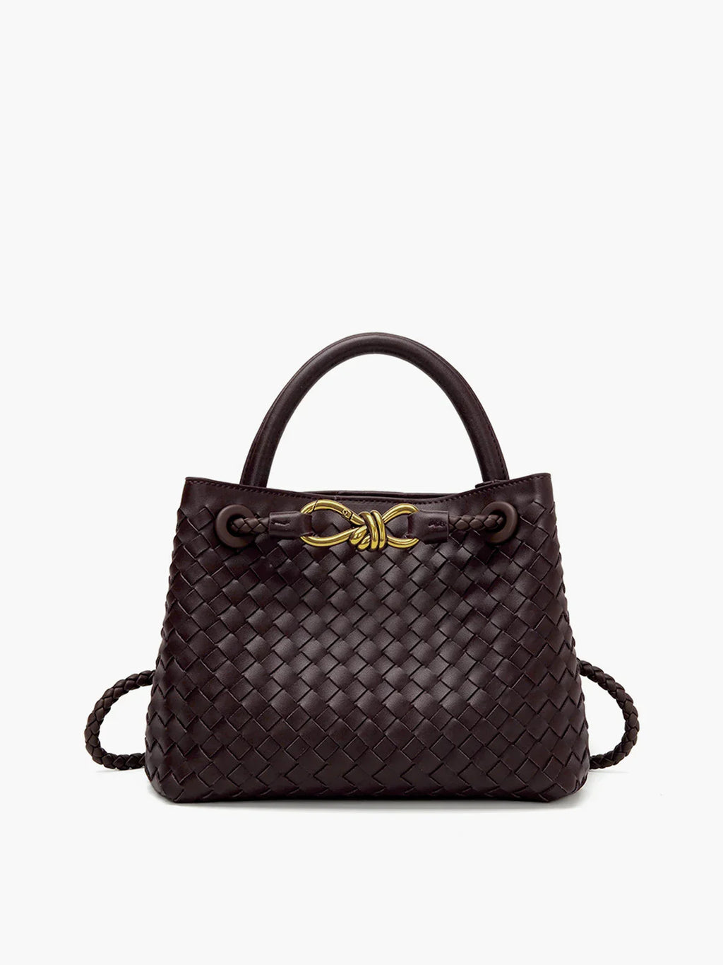 Bella Novelle gevlochten handtas dames, productfoto