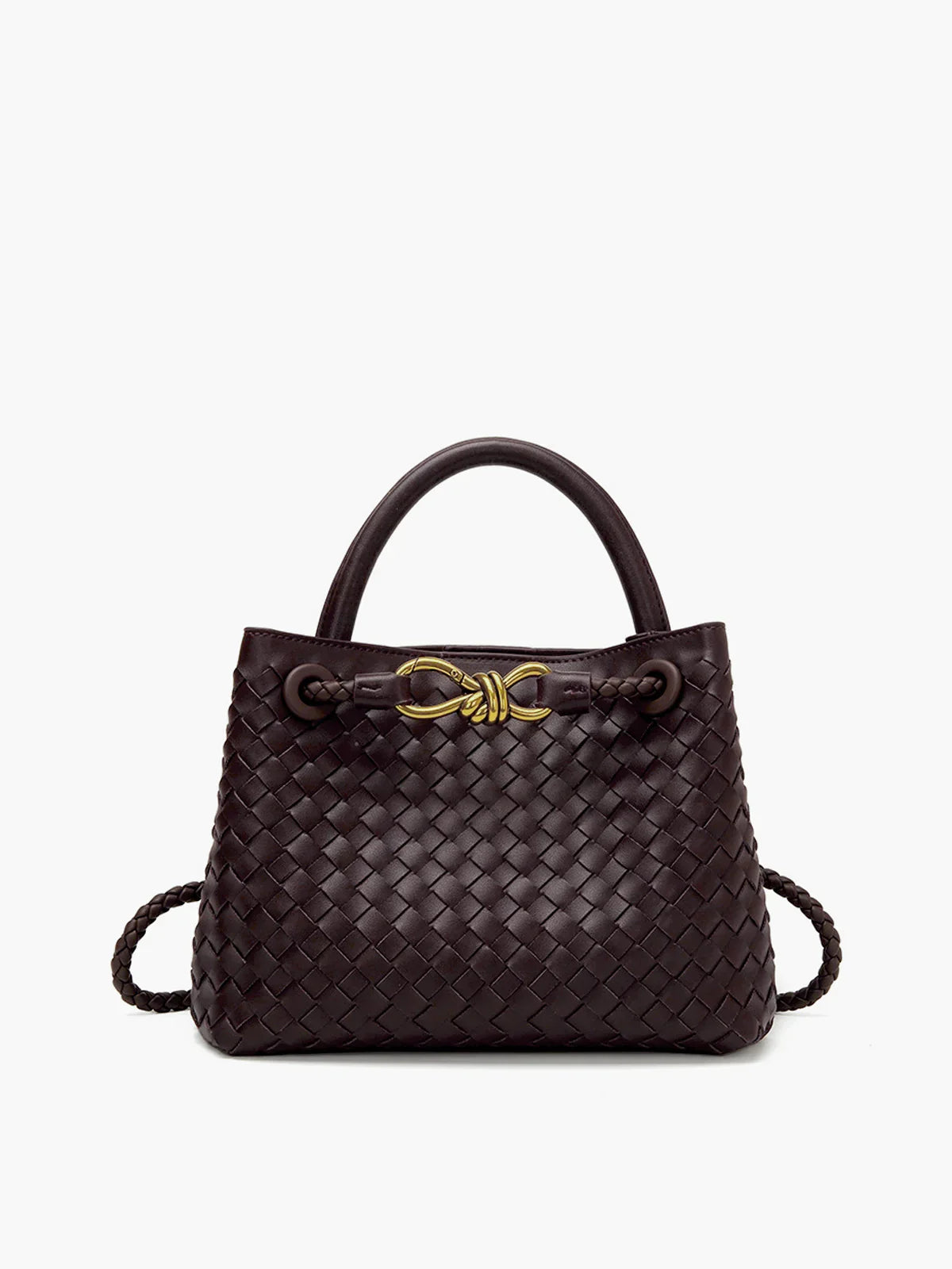 Bella Novelle gevlochten handtas dames, productfoto