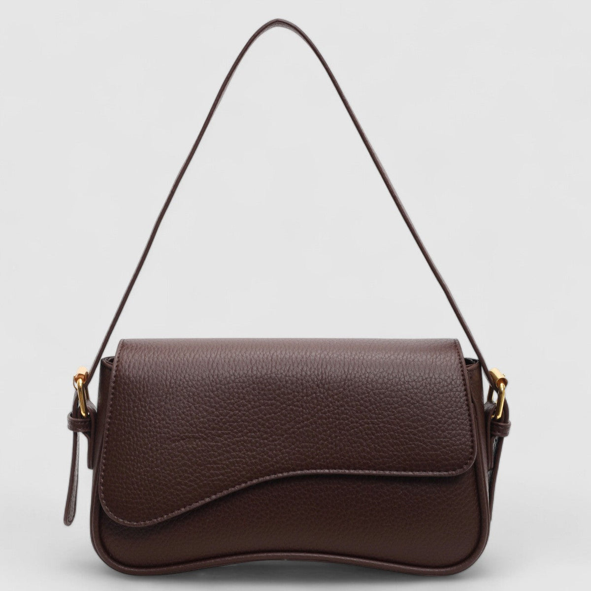 Bella Novelle golvende handtas in bruin