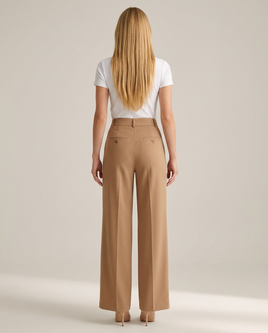Bella Novelle wide leg broek, achteraanzicht