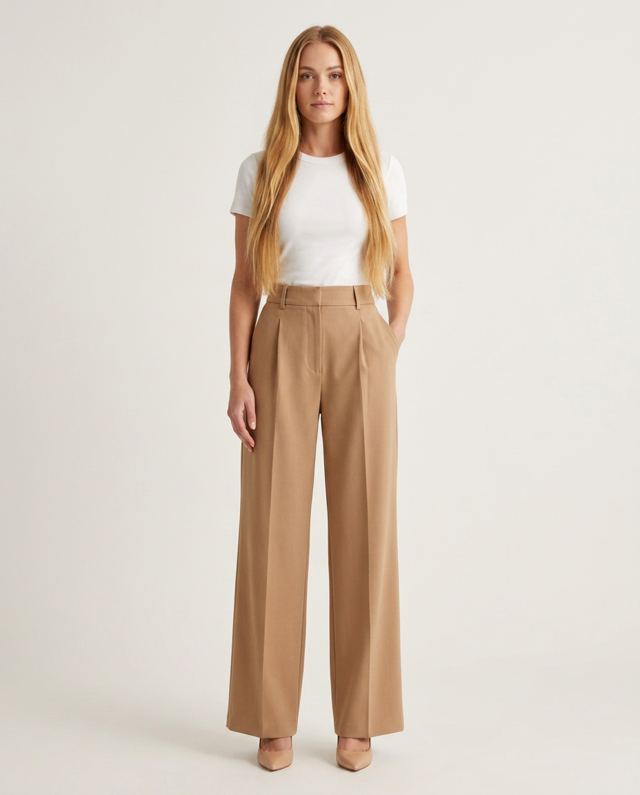 Bella Novelle wide leg broek, staand