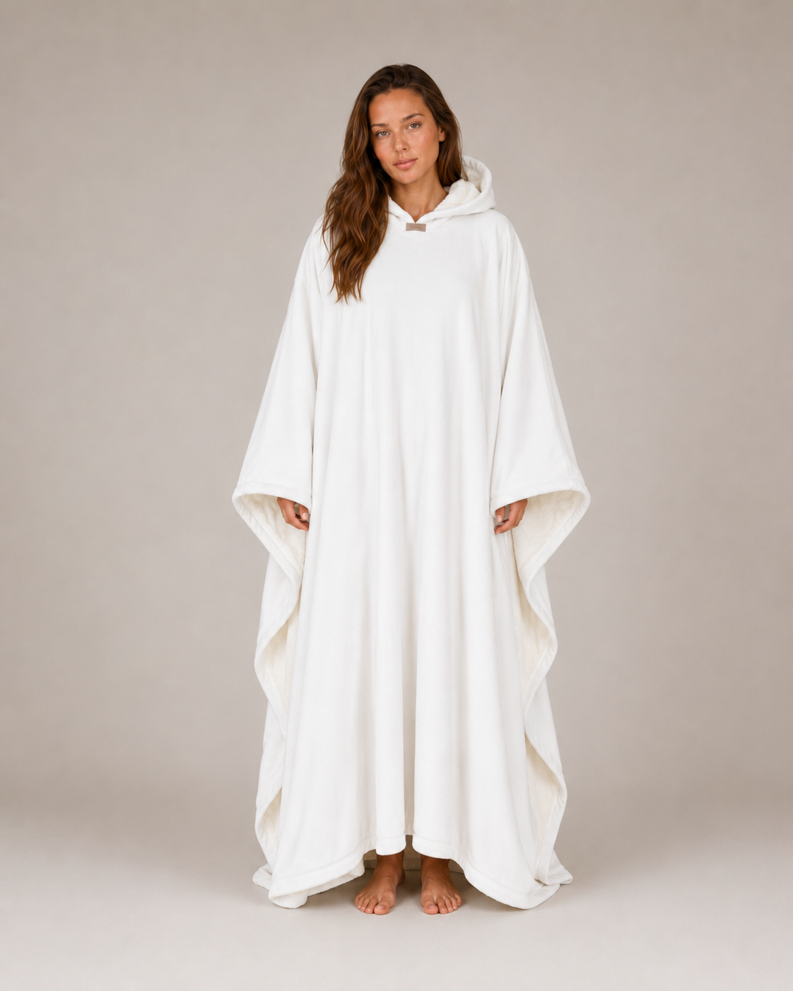 Bella Novelle oversized hoodiedeken voor dames in wit