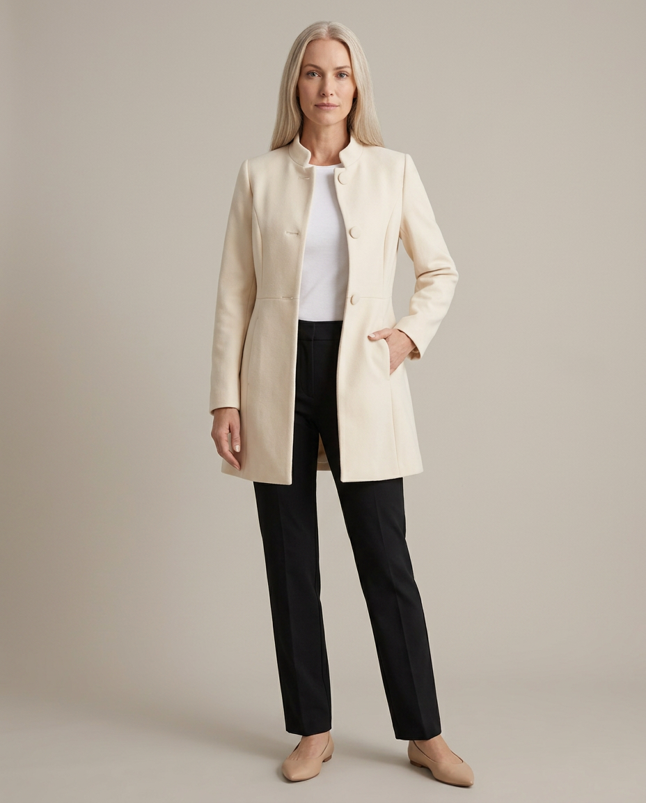 Bella Novelle damesjas in crème, staande pose
